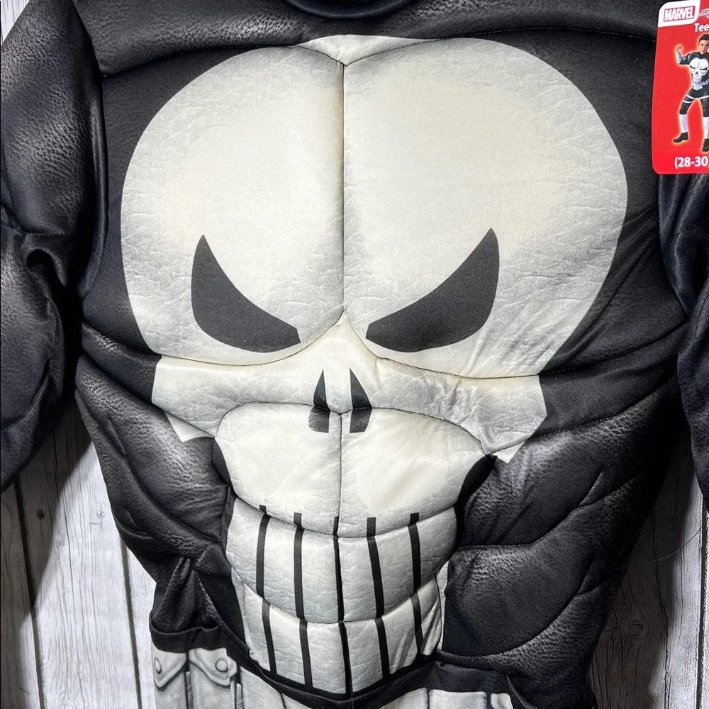 Marvel The Punisher Superhero Teen Halloween Costume Size 28-30